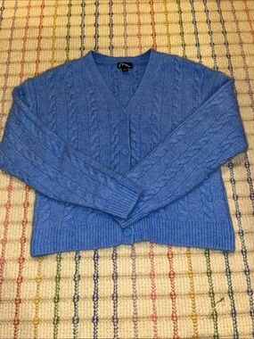 art class Blue Cable Knit V-Neck Cardigan